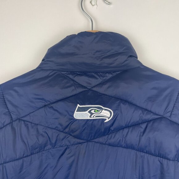 Seattle Seahawks NFL Down Puffer Jacket - Picture 5 of 10